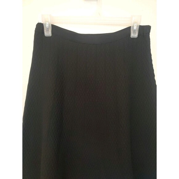 CAbi Skirt Womens Size Small Black Amelie Textured A Line Pull On Stretch Skirt - Picture 4 of 16